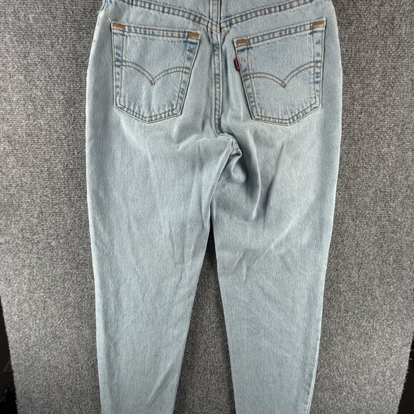VTG Levi’s 512 Women Light Wash Denim Jeans Slim Fit Tapered Leg USA ACTL 25X28 - Picture 11 of 16